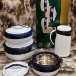 Insulated Casserole Food Warmer 3-Set with Matching Thermal Jug