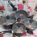 Kaisa Villa Premium 3-Pot & Kettle Stainless Steel Set – Rose Gold Luxury Collection