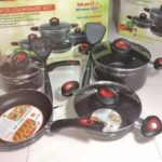Premium 3-Pot Marble Non-Stick Cookware – Elite Die-Cast Luxury Collection