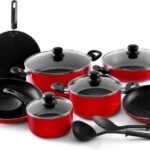 Premium 17-Piece Vibrant Non-Stick Cookware Set – Ultimate Family Culinary Collection