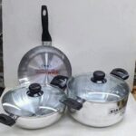 Kiam Classic Original 3-Piece Cookware Set – Premium 100% Pure Aluminum Collection