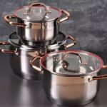 1. Premium 3-Pot Original Stainless Steel Cookware – 5-Layer Thermal Collection