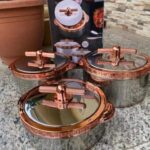 3-Set Rishabh Steel Fresh Insulated Food Warmer with Rose Gold Accents