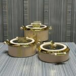 3-Set Luxury Insulated Food Warmer in Royal Gold