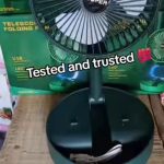 Super Telescopic Folding Rechargeable Desktop Fan