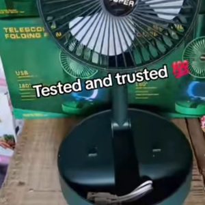 Super Telescopic Folding Rechargeable Desktop Fan